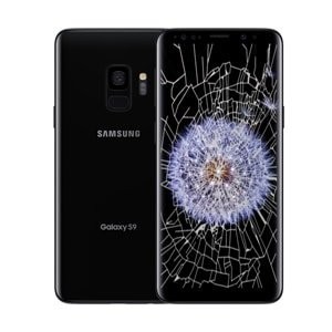 Samsung s9 used cracked no pwd no acc