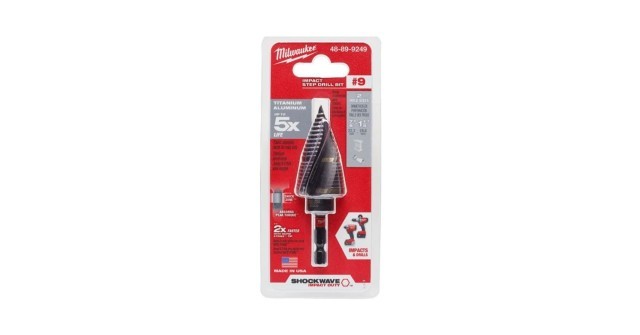 Impact step drill bit #9