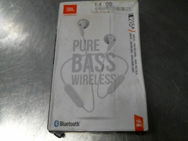 Pure bass wireless earbuds white