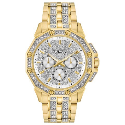 Bulova men's watch gold tone ss 41.7mm