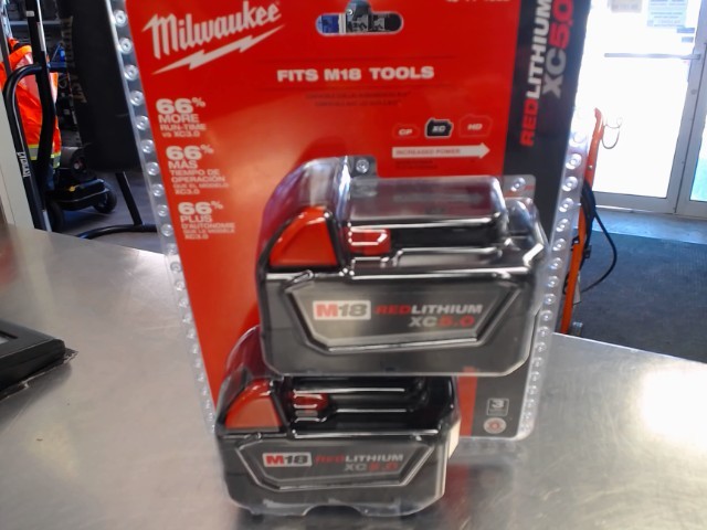 Dual pack batteries milwaukee 5ah neuf
