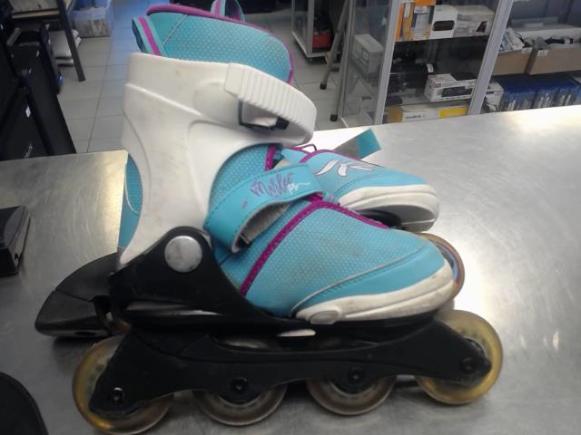 Patin pour enfant rose bleu