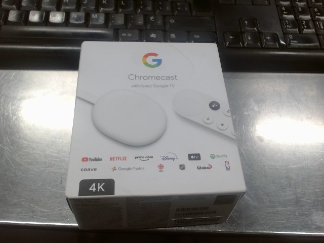 Chromecast 4k+boite