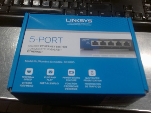 5-port gigabit ethernet switch+boite