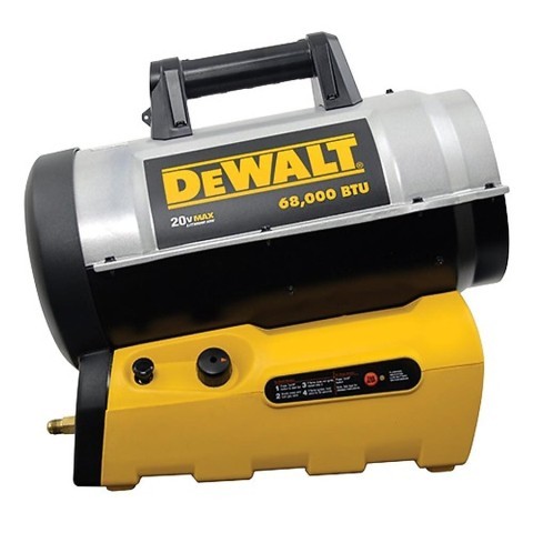 Portable forced air heater 68k btu
