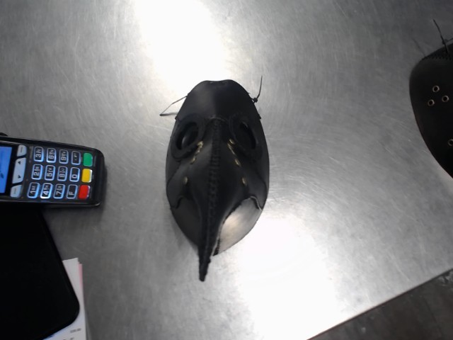 Handmade leather plague doctor mask