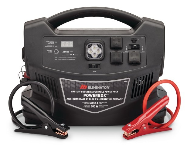 Battery booster pack and power cable