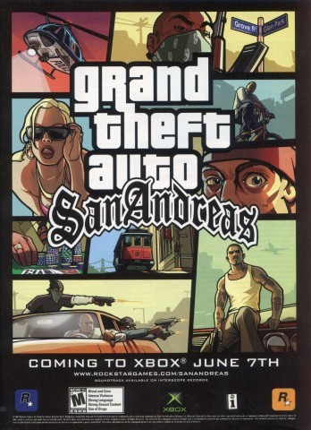 Grand theft auto san andreas xbox