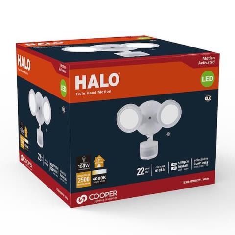 Halo 2500 lumens motion activated outdoo
