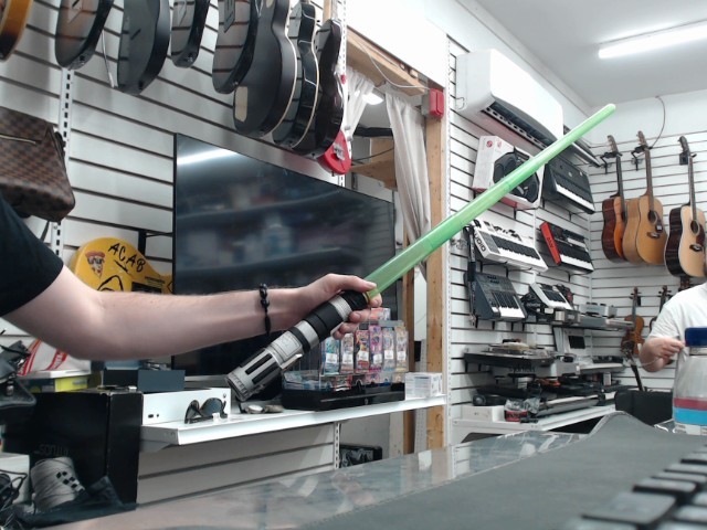 Sabre laser vert de maitre yoda