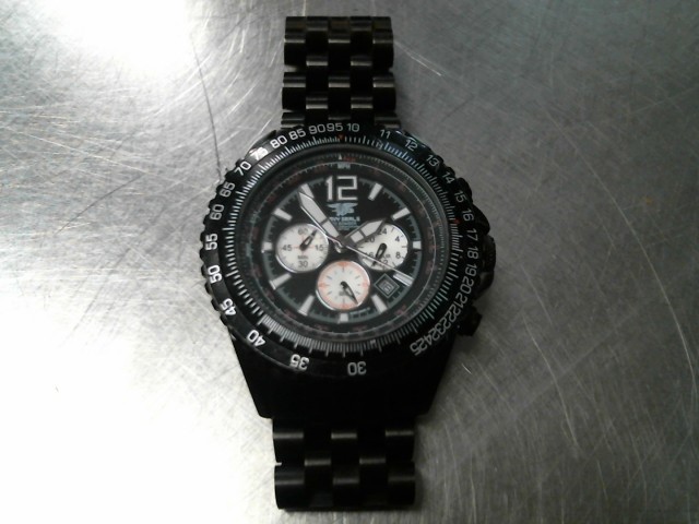 Montre homme chronograph b52 bomber noir