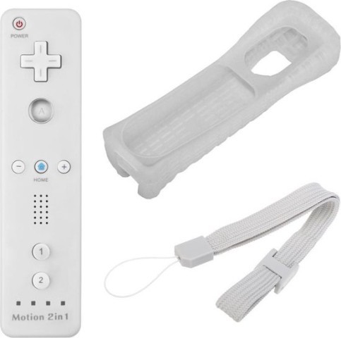 Manette de wii blanche avec case
