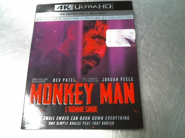 L'homme singe/monkey man 4k ultra hd