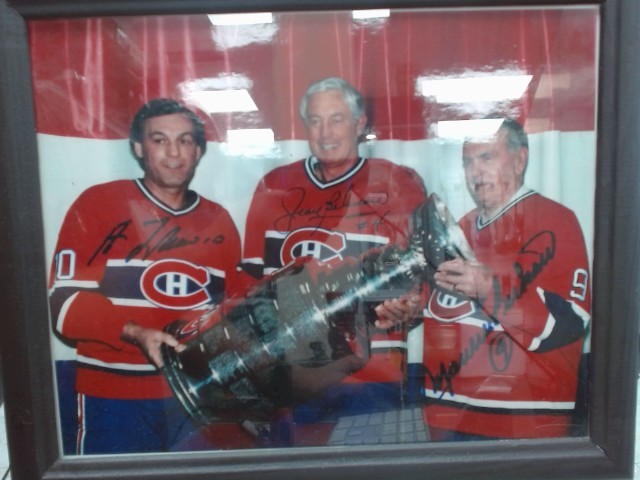 Cadre de richard beliveau lafleur sign