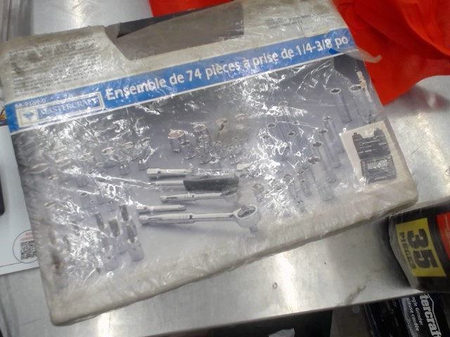 Ensemble de 74 piece a prise de 1/4-3/8p
