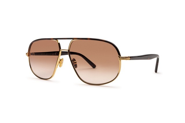 Lunettes fume brun gold dans etuit