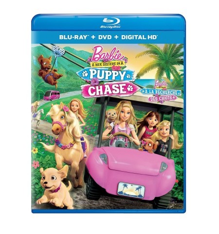 Barbie and her sisters in a puupy chase