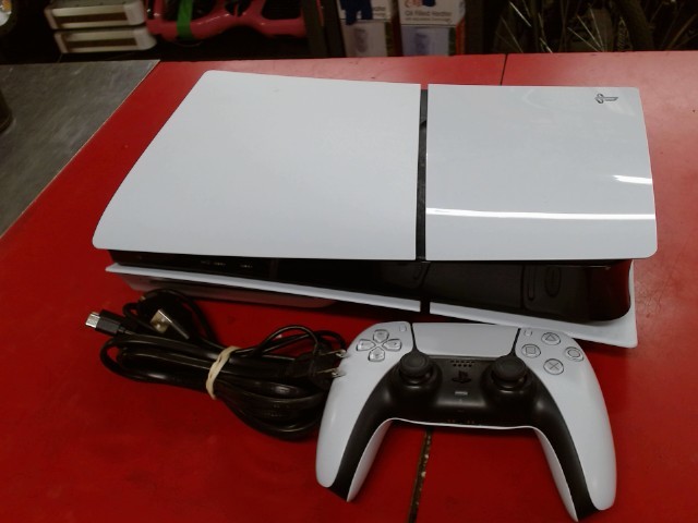 Console ps5 slim a disque+manette+fils
