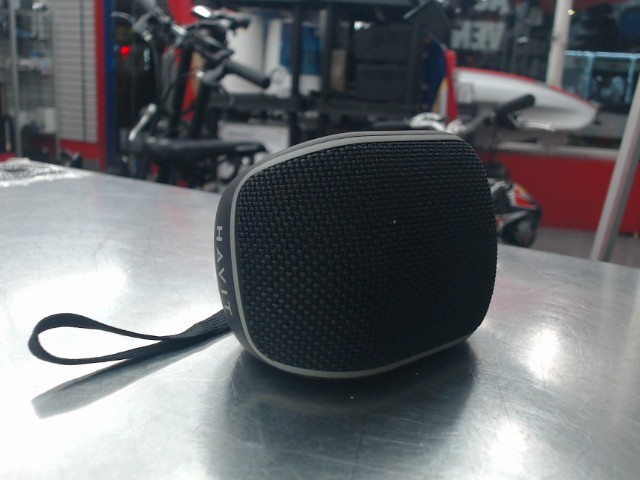 Haut parleur bluetooth noir avec sangle