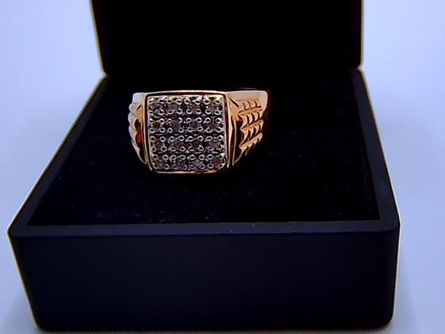  BAGUE EN OR 10KT AVEC DIAMANTS