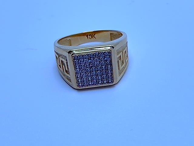 BAGUE EN OR 10KT POUR HOME 