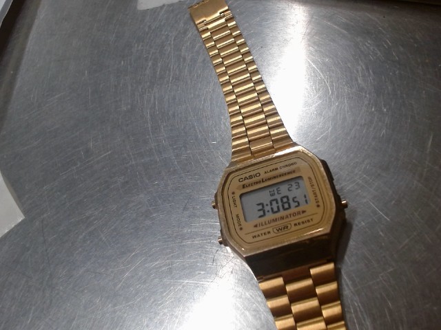 Casio watch gold digital