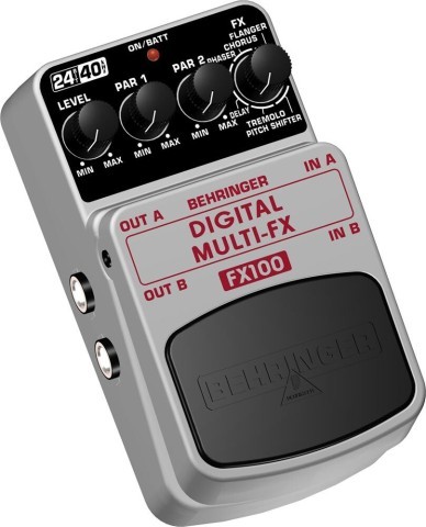 Pedale deffet de guitar gris