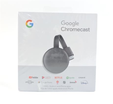 Google chromecast dans boite