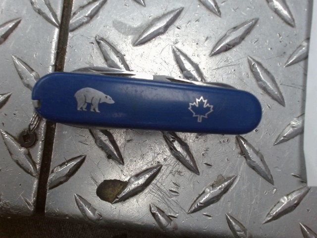 Canif wold waters bleu