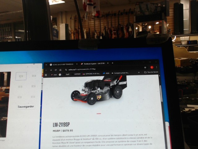 Tondeuse tractio nav sac