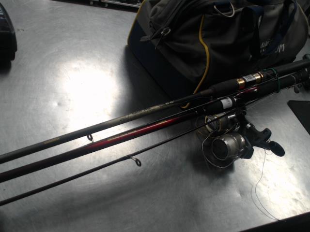 Canne a peche daiwa brun et or