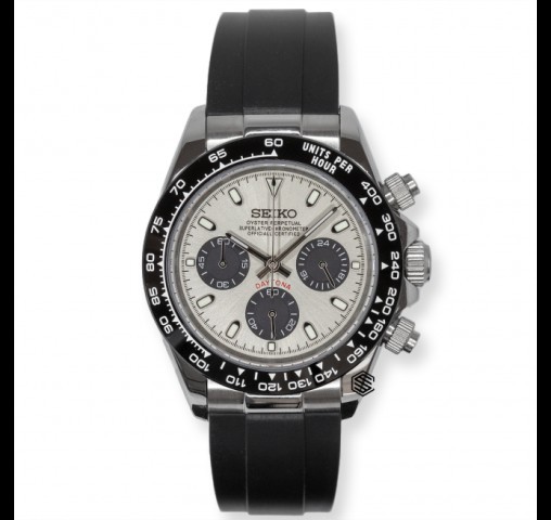 Replique grise et noir montre seiko