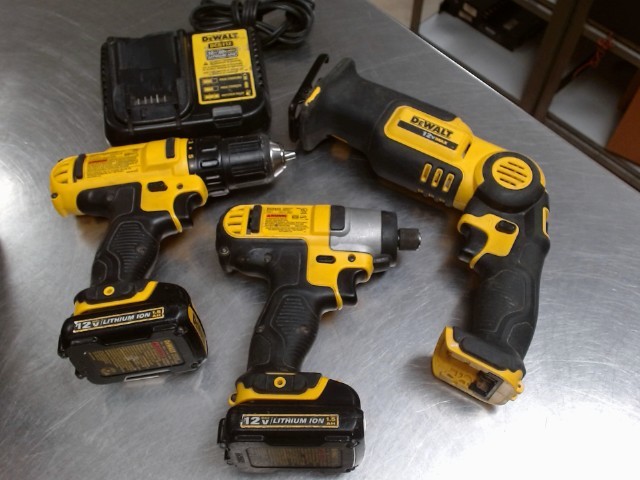 Kit de 3x outils dewalt av 2x bat 1charg