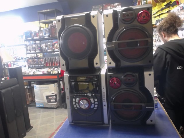 Mini-chaine 2.1 cd/cassette am/fm +tc