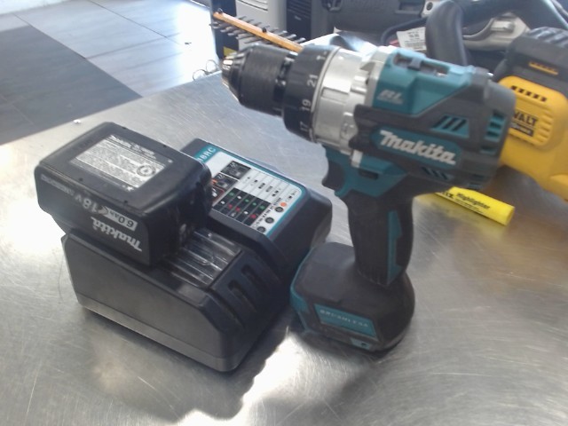 Drill makita brushless 18v+charge+batt