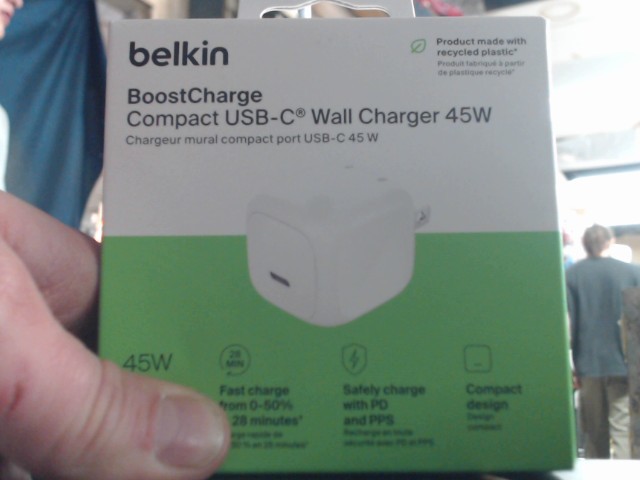 Block charge 45w usb c