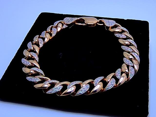 BRACELET EN OR 10KT AVEC DIAMANTS
