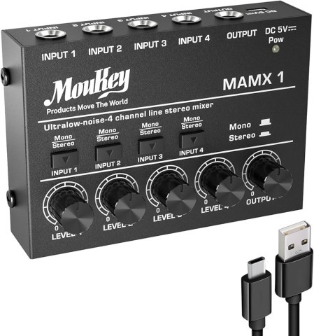 Mini audio mixeur amplificateur