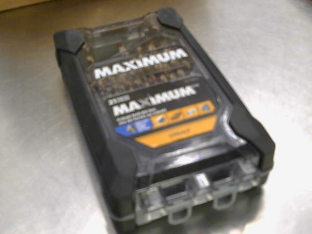 Maximum 21 piece drill bit kit