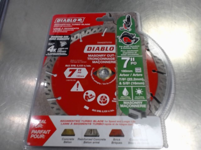 Diablo segmented turbo blade 7''