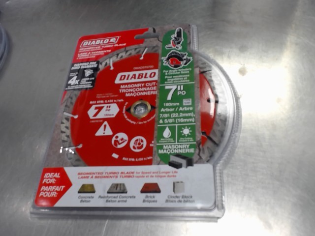 Diablo segmented turbo blade 7''