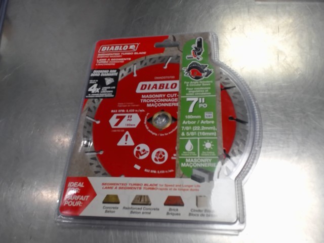 Diablo segmented turbo blade 7''
