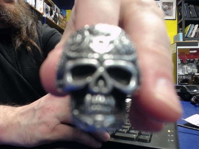 Bague stainless crane diabolique