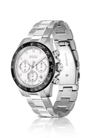 Montre stainless cadran blanc