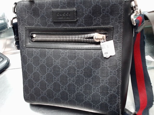 Sac bandouillere gucci noir ganse tissus