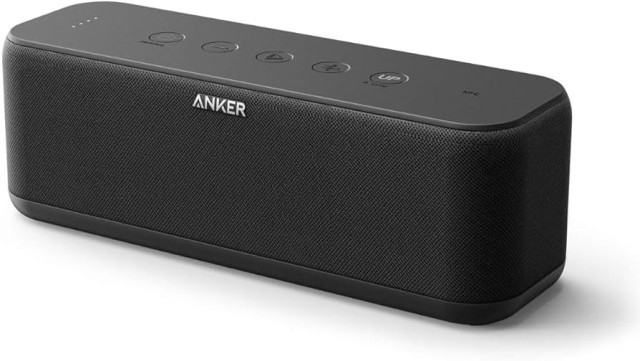 Black anker speaker works