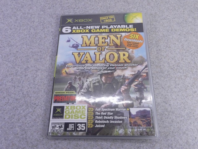 Men of valor xbox+ 6 game demos