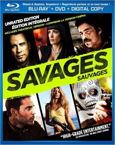 Savages blu ray