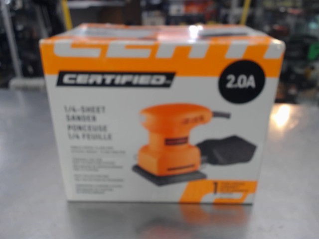 Sheet sander certified
