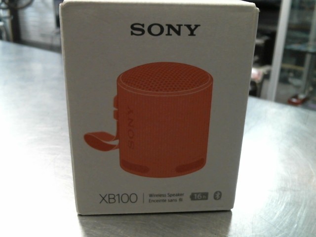 Haut parleur bluetooth rose en boite